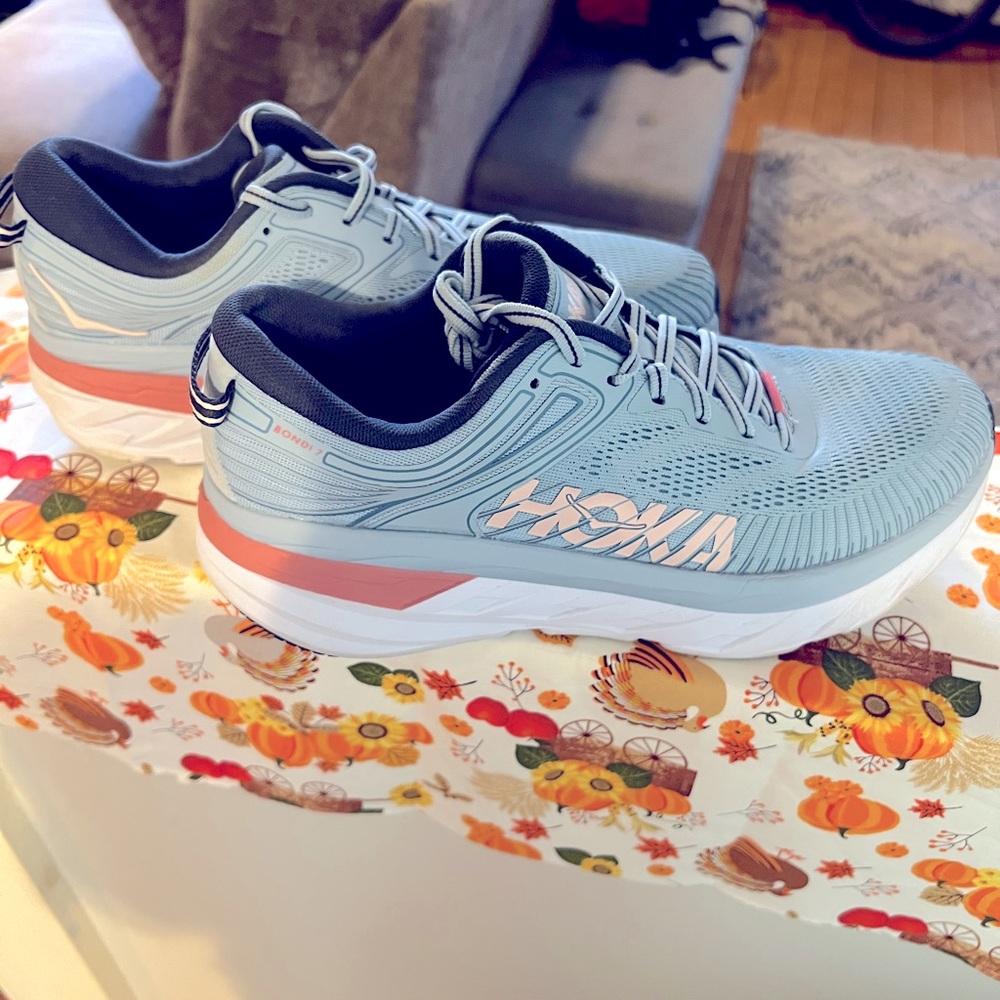 Womens Hoka One One Bondi 7 Blue Fog/Ombré